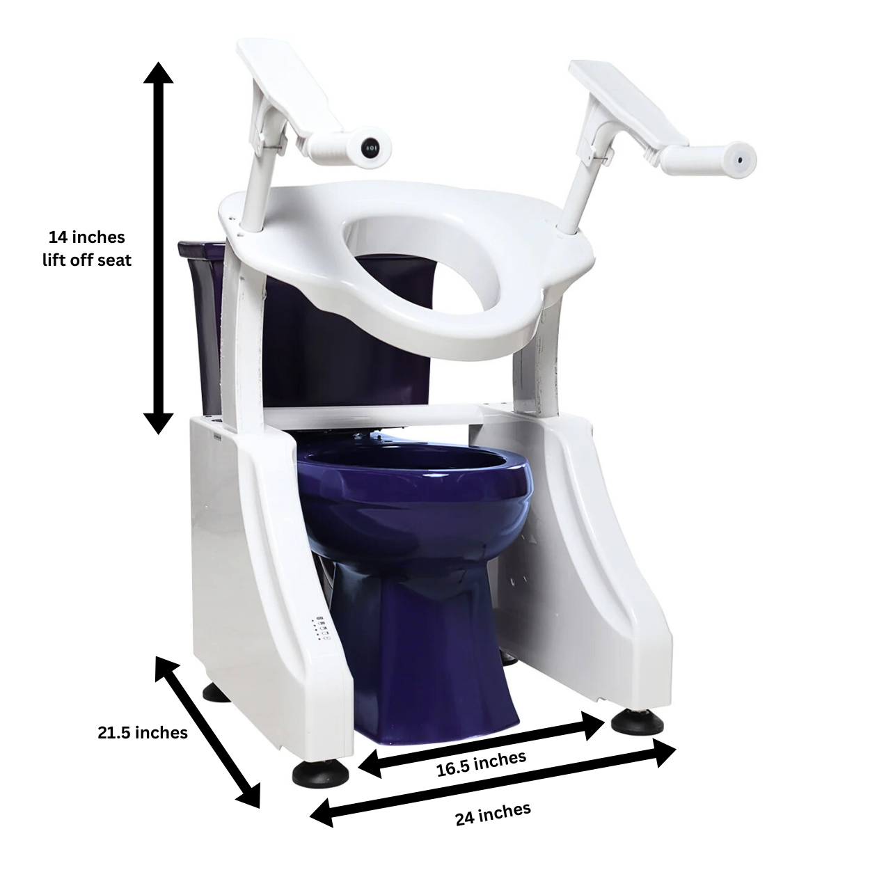 Risewell Electric Toilet Lift Seat – Safe Bathroom Aid for Independence